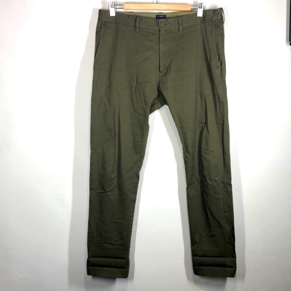 J.Crew Factory Flex Driggs green pants size 33x32